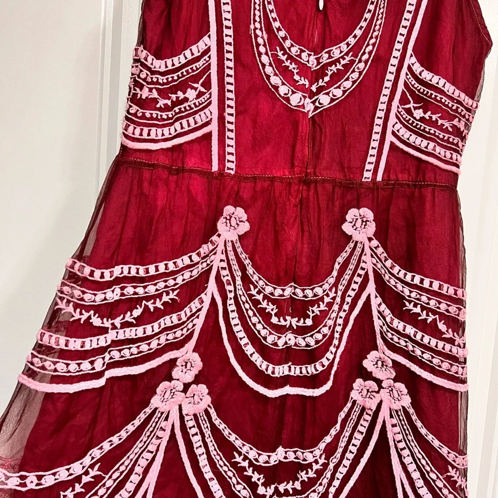 DYED BHLDN x Anthro Anissa White Silk Dress - Picture 6 of 9